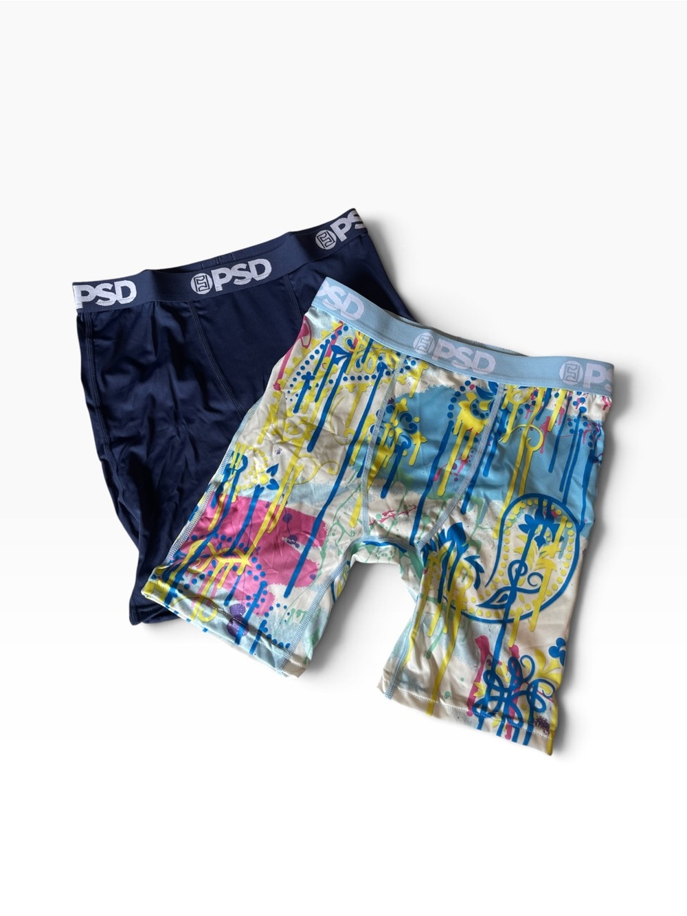 PSD Youth Boxer Briefs Paisley Drip 2 Pack Boys Size Large